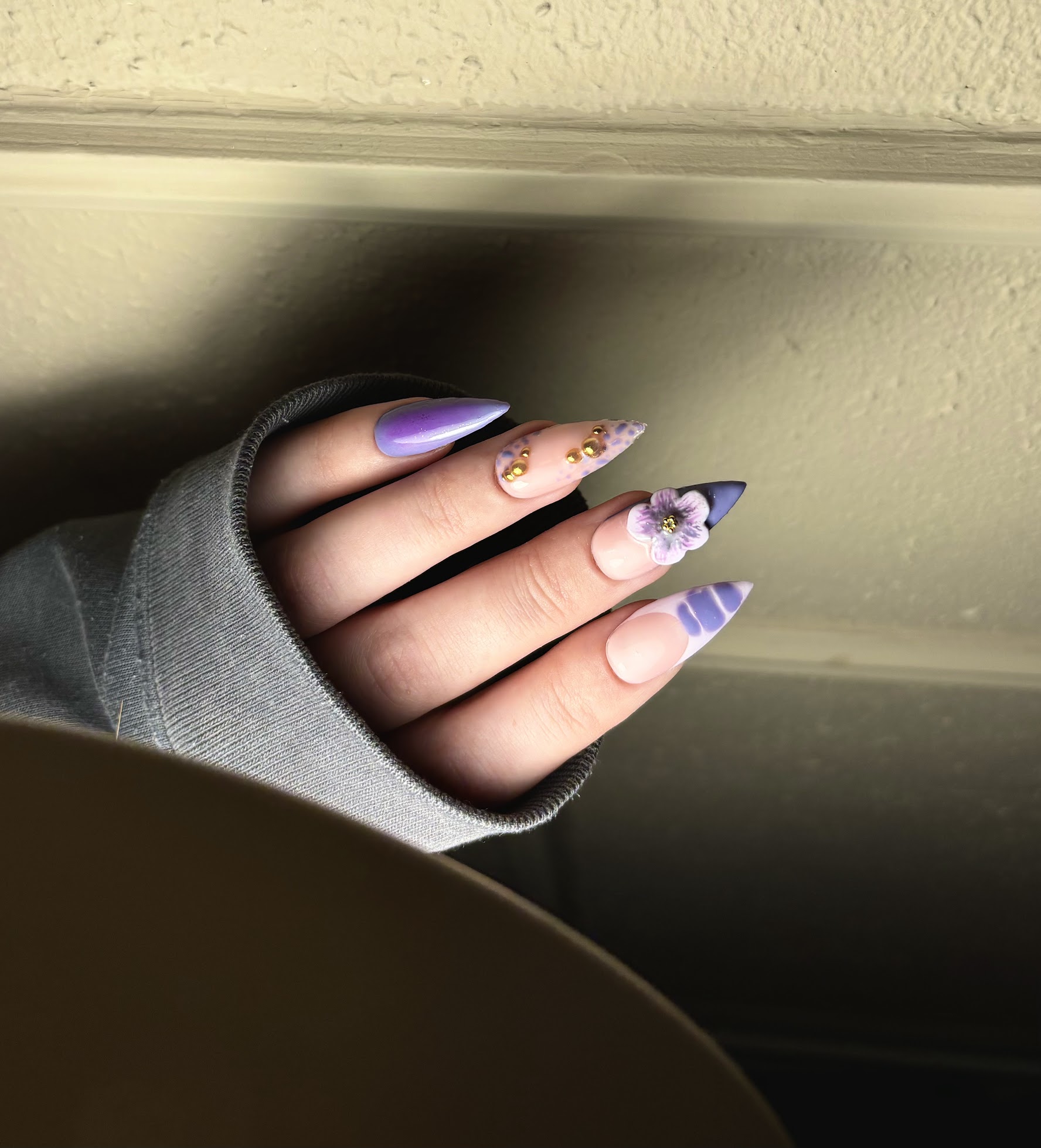 Gel X nagels close-up